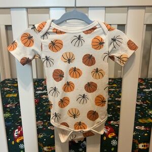 Pumpkin Print Baby Onesie